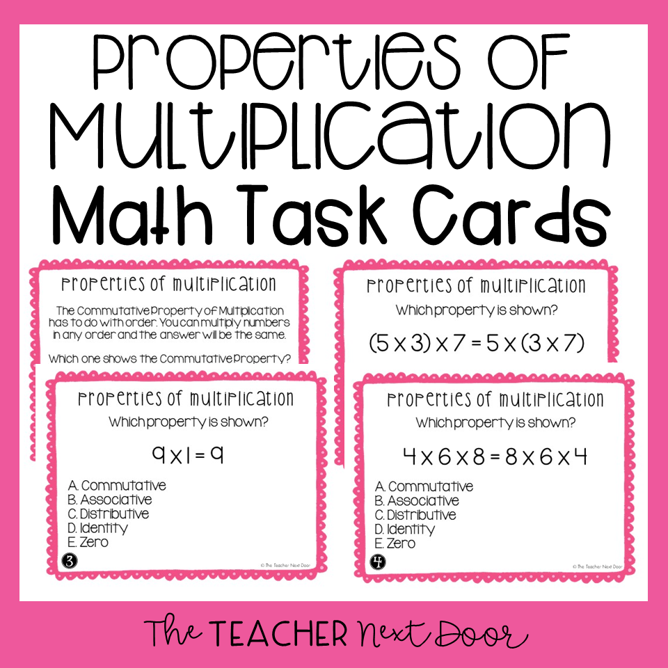 Properties Of Multiplication Chart Properties Of Multiplication Chart