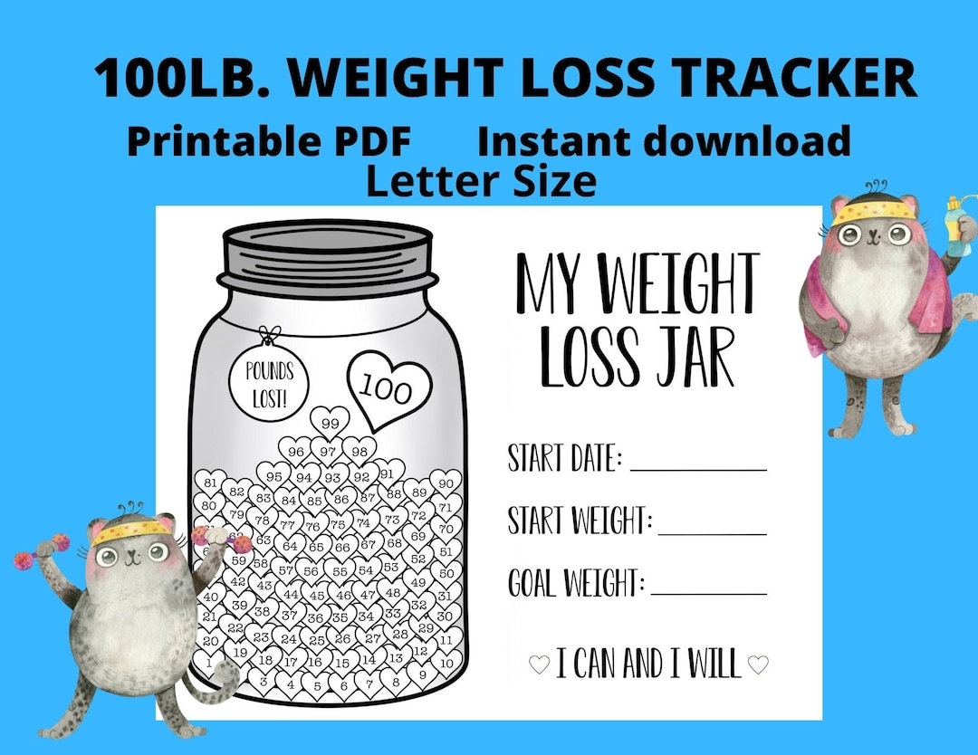My Weight Loss Jar Printable