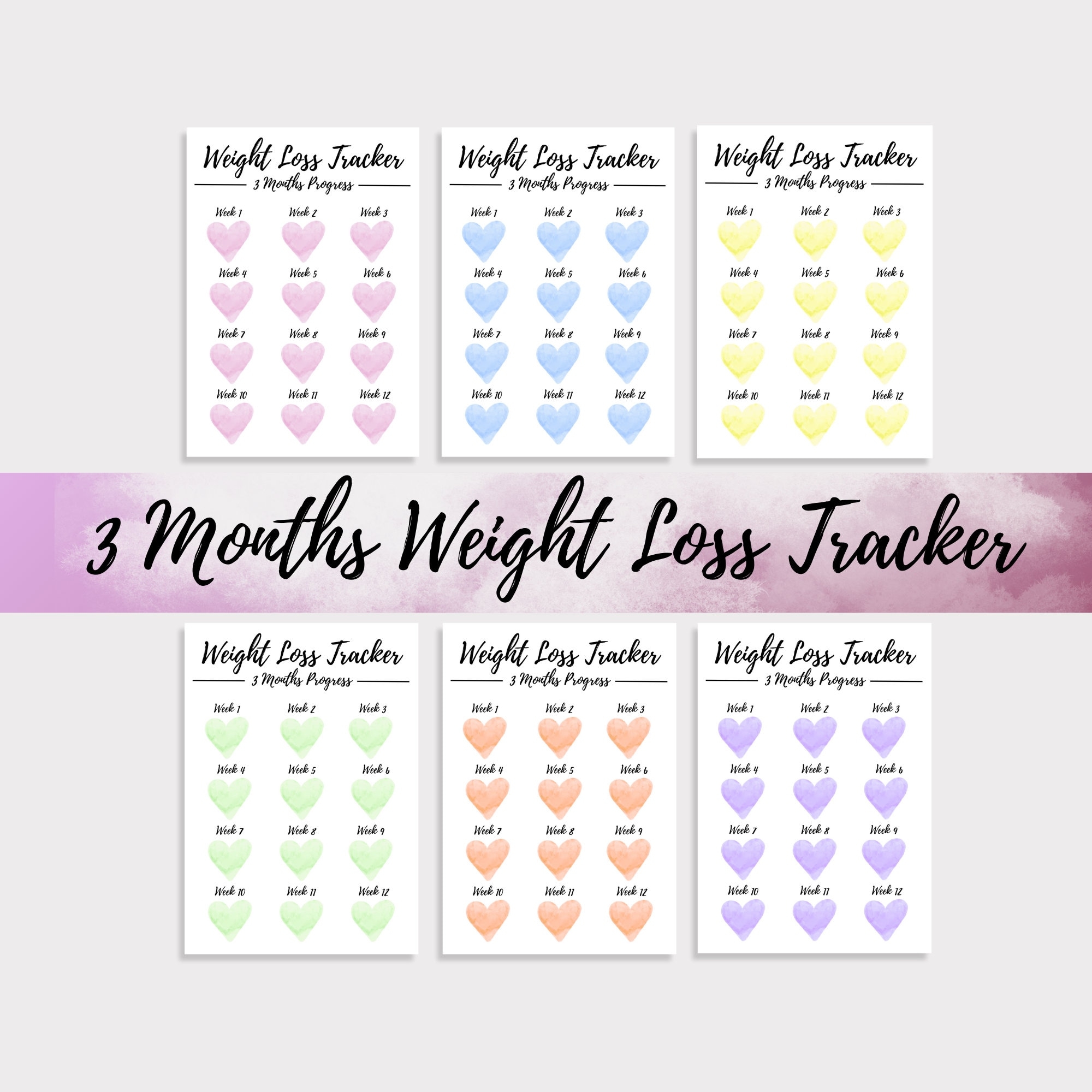 12 Month Weight Loss Chart