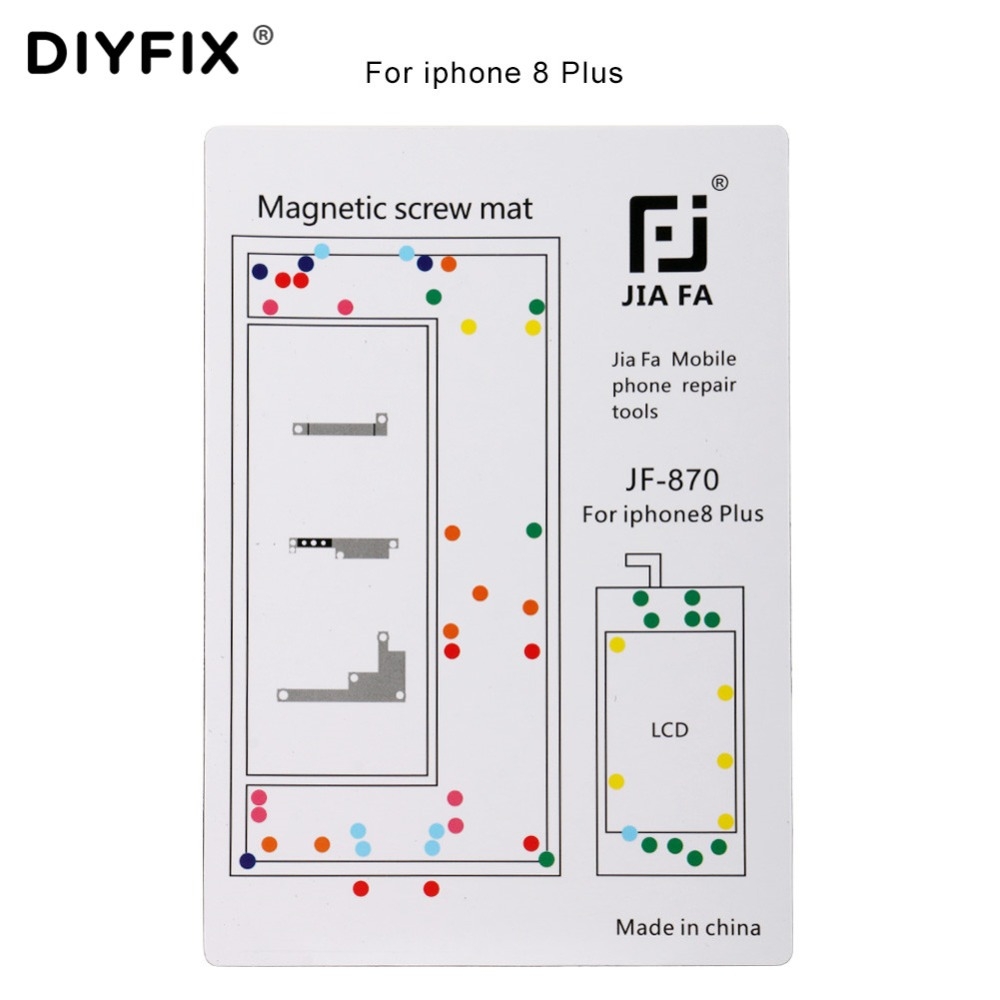 1Pc Professional Magnetic Screw Mat For IPhone X 8 8P 7 7P 6 6 Plus 6s Guide Screw Pad Keeper Chart Mat Mobile Phone Repair Tool Price History Review 
