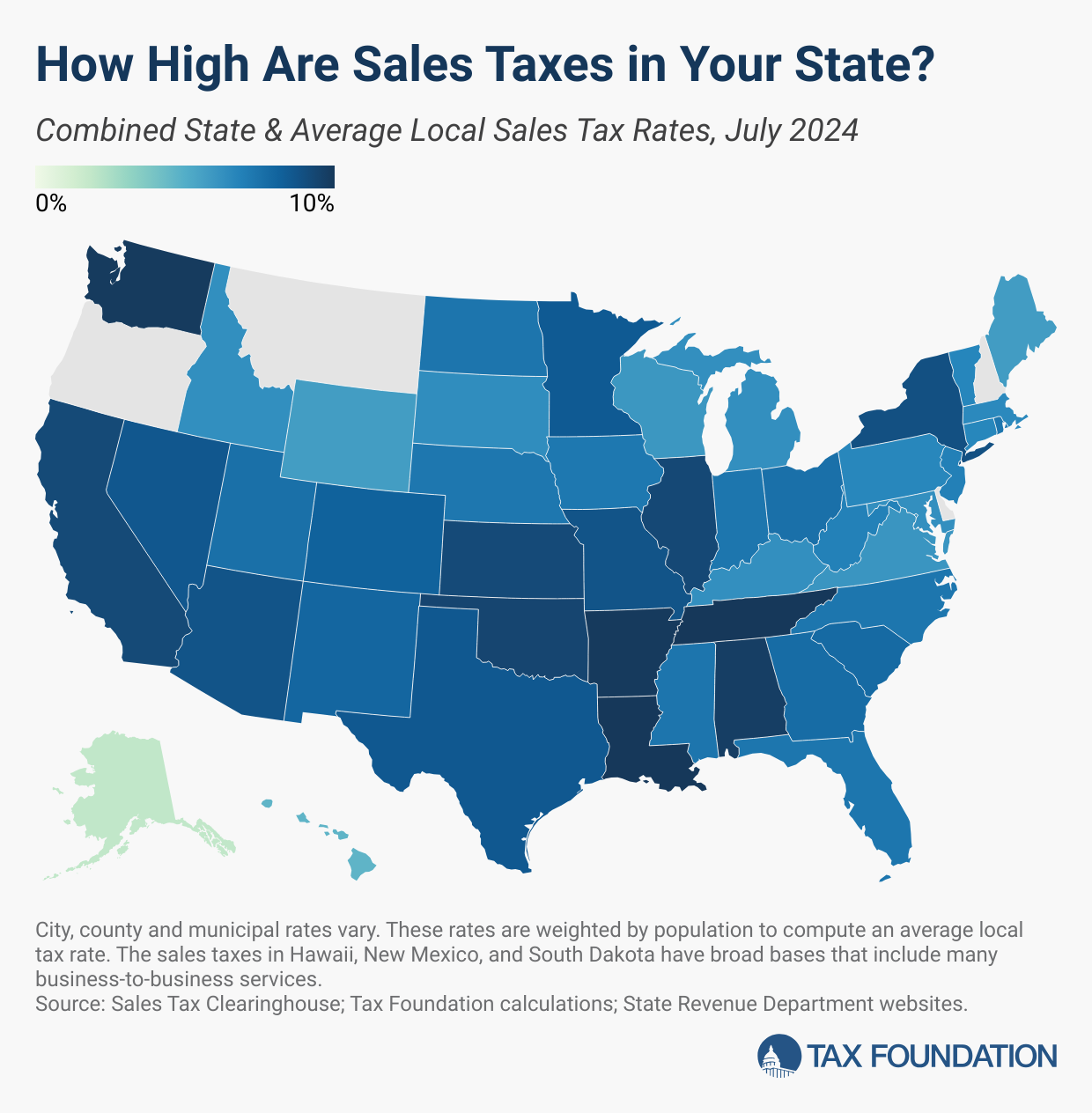 2024 Sales Tax Rates By State July State Local Sales Taxes