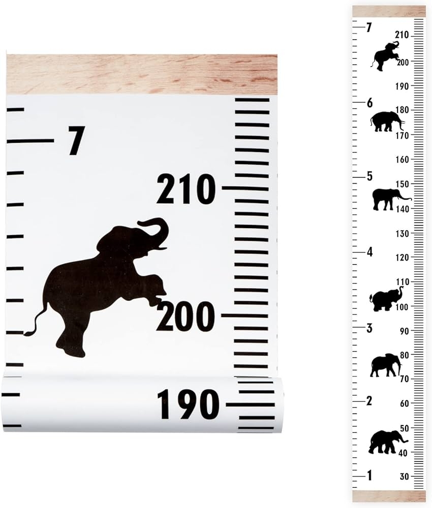 Amazon CAIRIAC Elephant Growth Chart Sticker Wall Decal Vinyl Height Measurement For Wall Medical Office Child Height Growth Chart Ruler For Boys Girls Adults 7Ft 210cm Baby