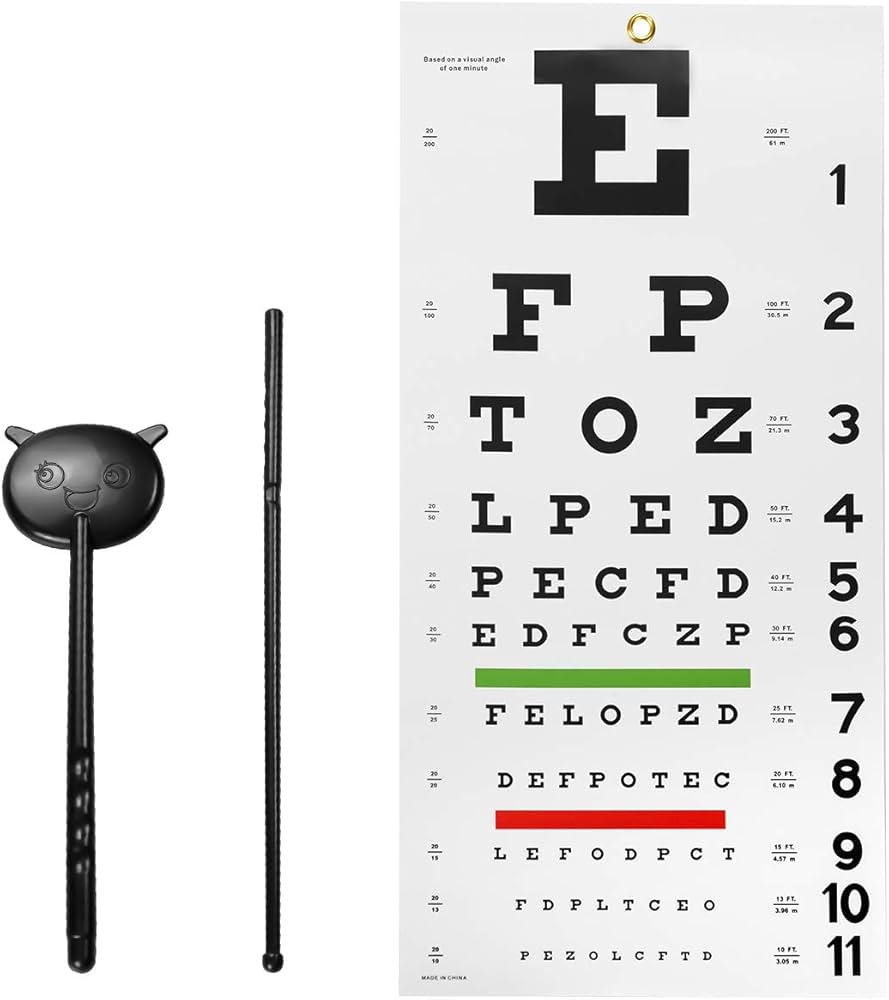 Printable Snellen Eye Chart Instructions