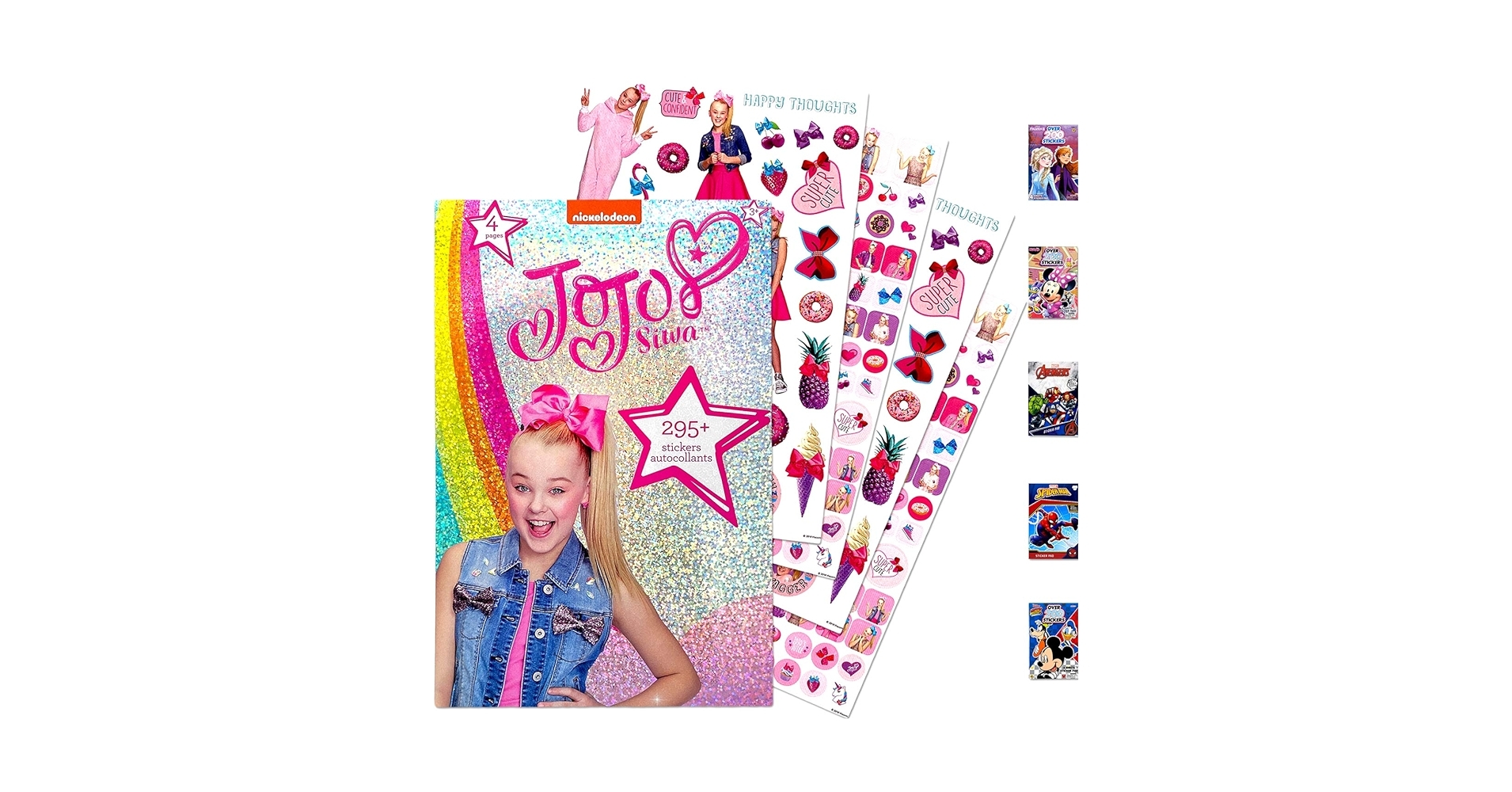 Amazon JoJo Siwa Star Sticker Book Over 295 Perfect For Gifts Party Favor Goodies Reward Scrapbooking Stocking Stuffer Children Craft Classroom School For Kids Girls Boys Toddlers Toys Games