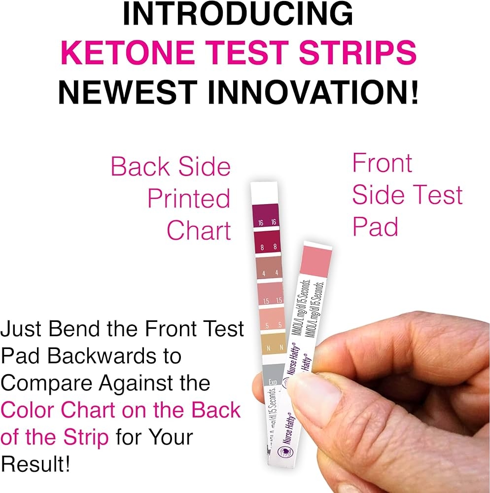 Amazon Nurse Hatty 150 The ORIGINAL PERFORMANCE TESTED USA made Ketone Test Strip W Built in Color Chart Free Keto EBook App Urine Test For Ketogenic Ketosis Low Carb Amazon Nurse Hatty 150 The ORIGINAL PERFORMANCE TESTED USA made Ketone Test Strip W Built in Color Chart Free Keto EBook App Urine Test For Ketogenic Ketosis Low Carb