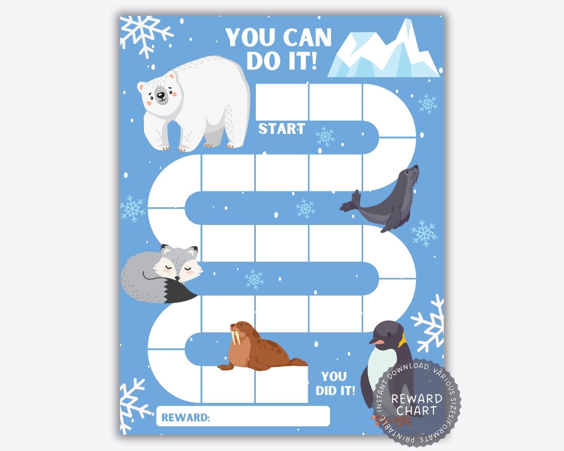Winter Sticker Chart Free Printable