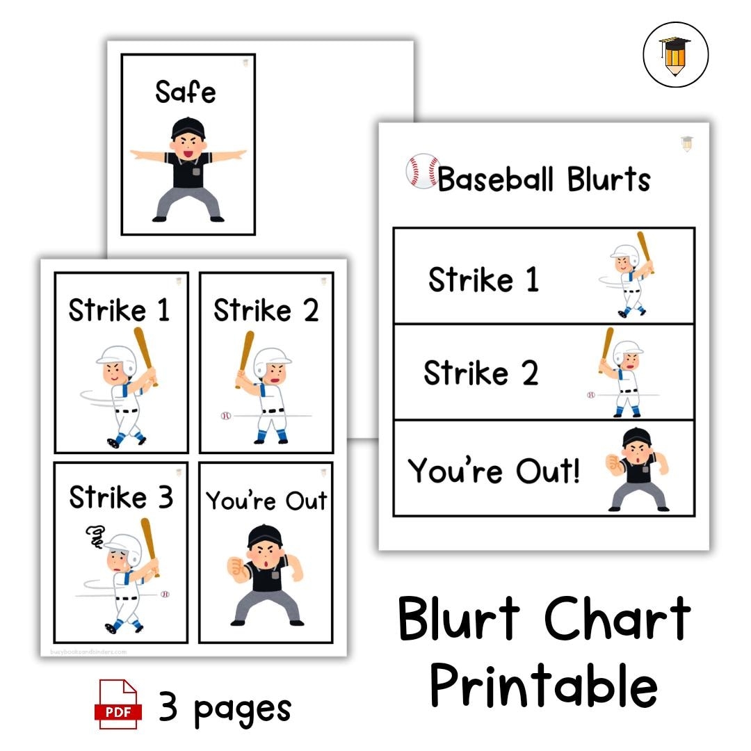 Baseball Blurts Chart Classroom Behavior Management Behavior Charts Classroom Poster Baseball Blurts Chart Classroom Behavior Management Behavior Charts Classroom Poster