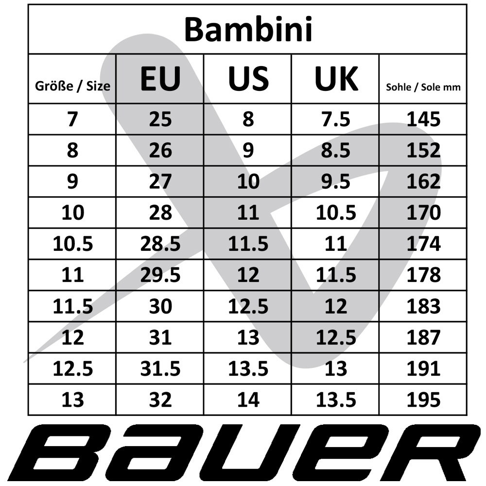 Bauer Junior Skate Size Chart Bauer Rollerblade Sizes Compared To Shoe Sizes Bauer RS Inline Bauer Junior Skate Size Chart Bauer Rollerblade Sizes Compared To Shoe Sizes Bauer RS Inline