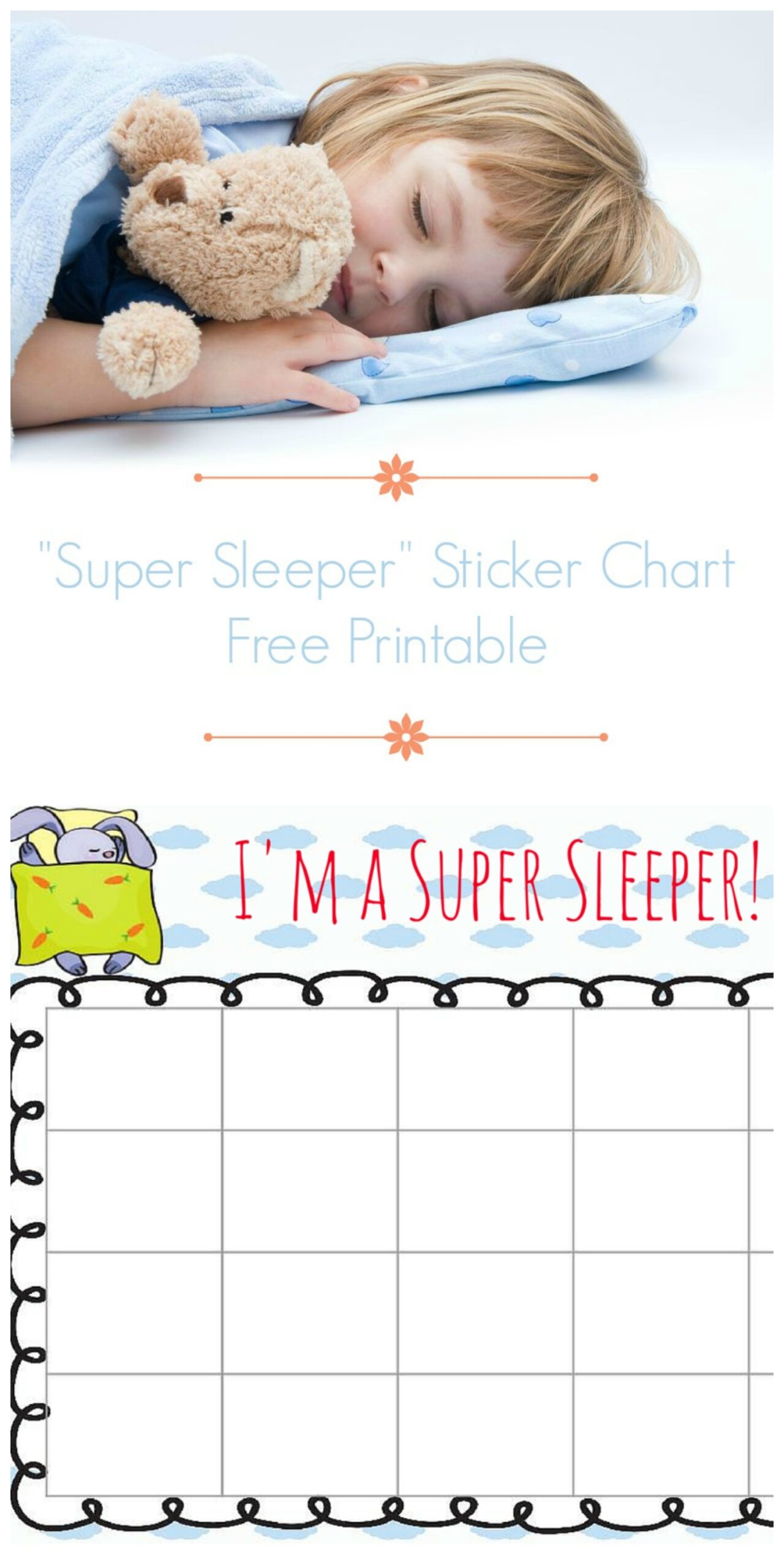 Kids Sleep Chart Printable