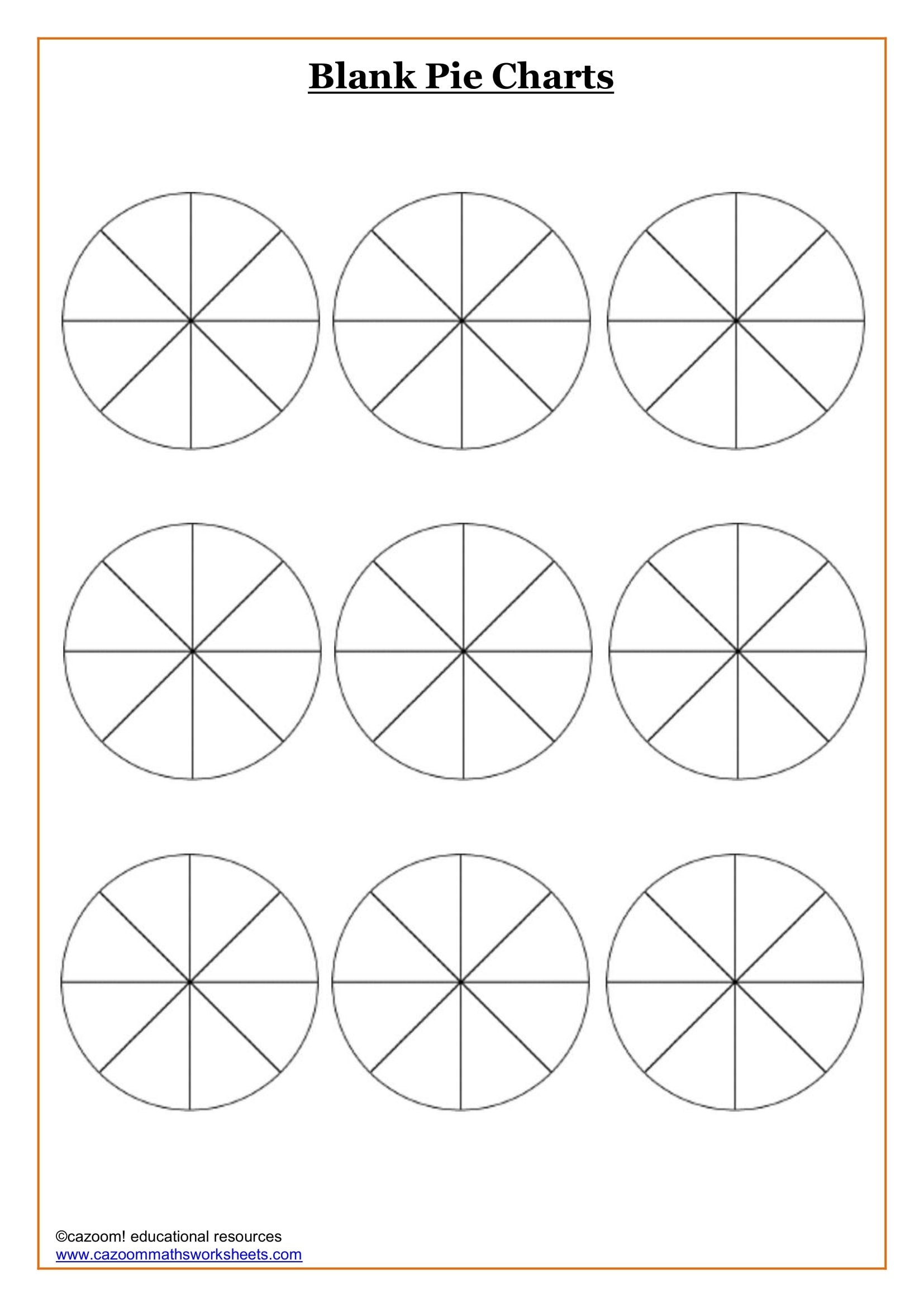 Blank Pie Charts Blank Pie Charts