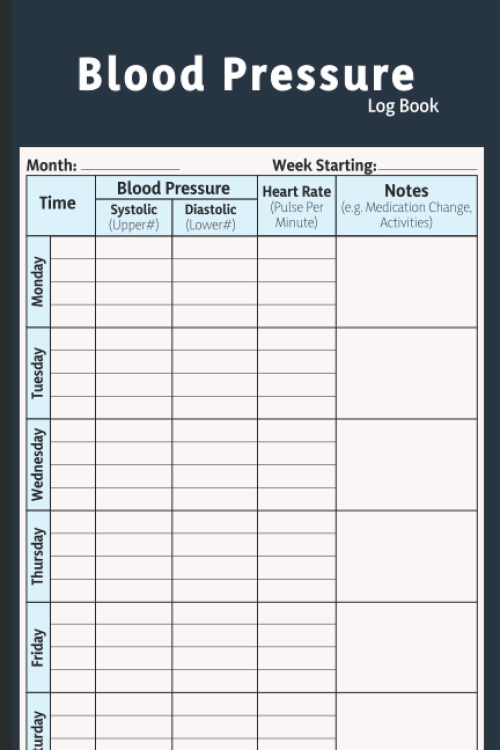 Blood Pressure Reading Chart Printable
