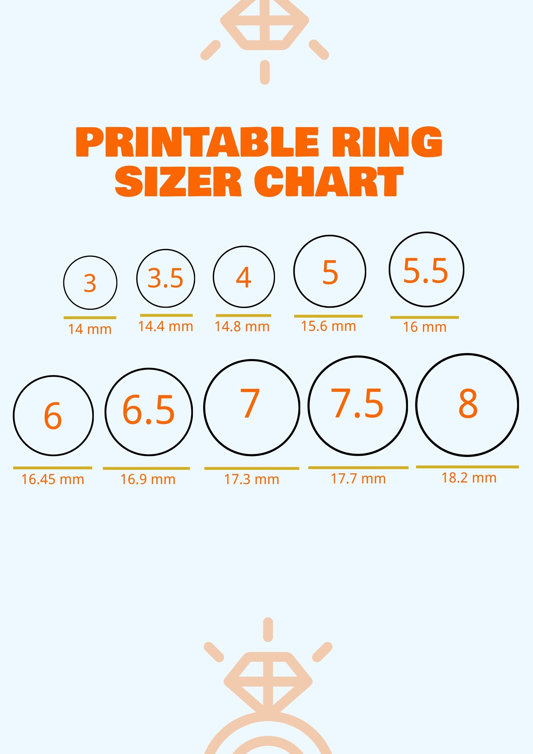 Chart For Ring Size Chart Download Chart For Printable Ring Sizer Tool Printable Ring Sizer Ring