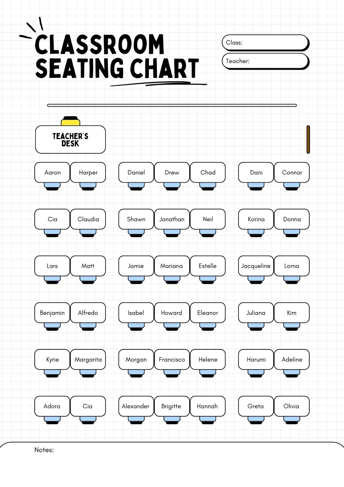 Customize 68 Classroom Seating Charts Templates Online Canva Customize 68 Classroom Seating Charts Templates Online Canva