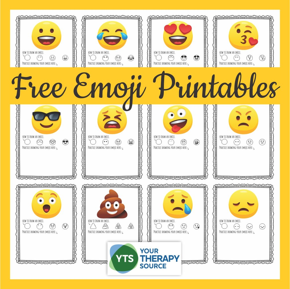 Free Printable Emoji Feelings Chart Free Printable Emoji Feelings Chart