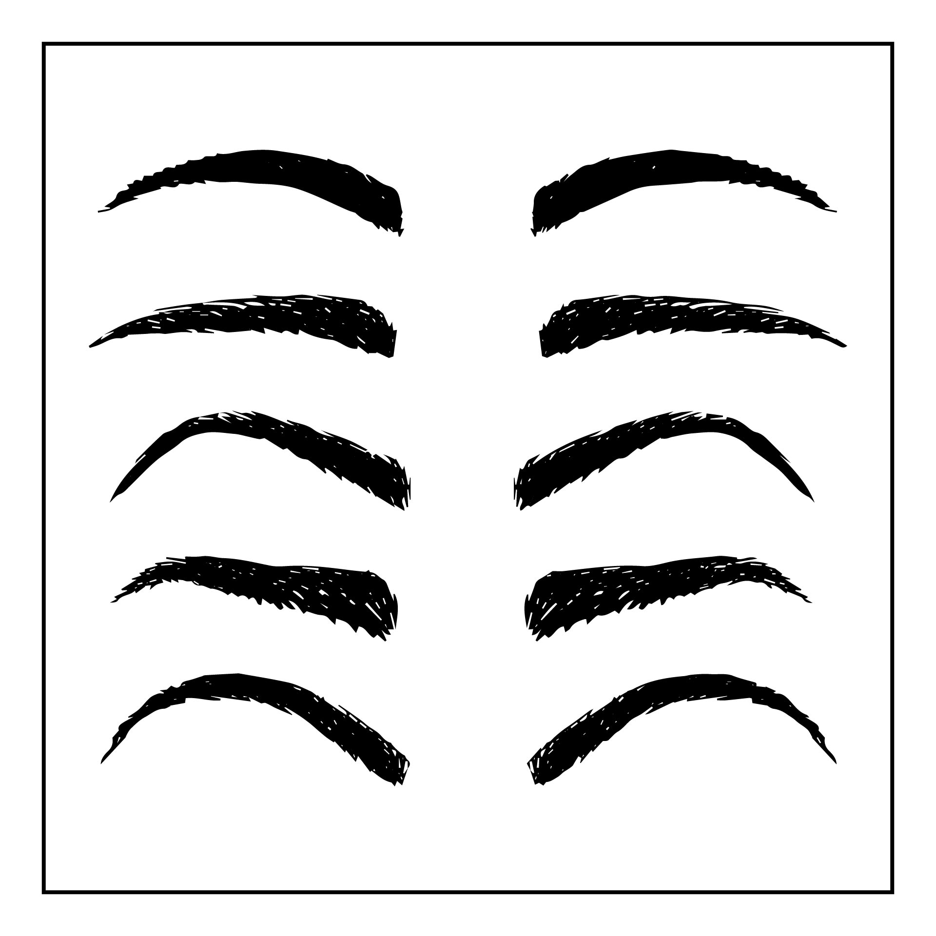 Printable Eyebrow Shape Chart