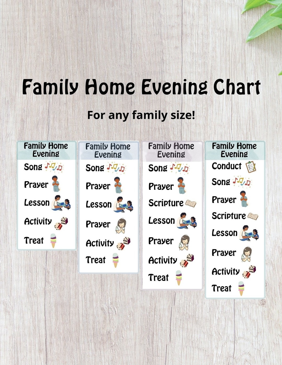 Family Home Evening Chart Etsy Family Home Evening Chart Etsy