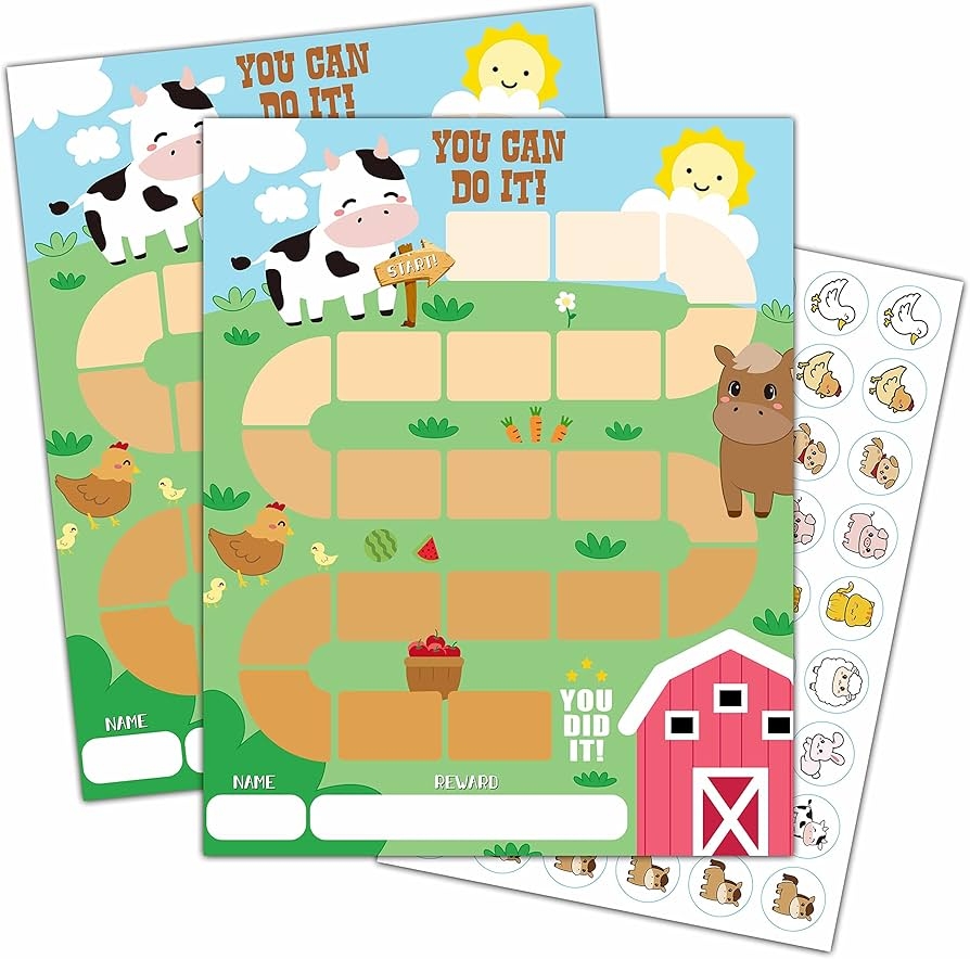 Reward Chart Farm Printable
