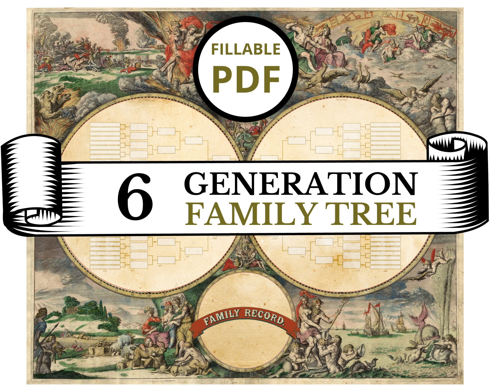 Classic Genealogy Chart Printable