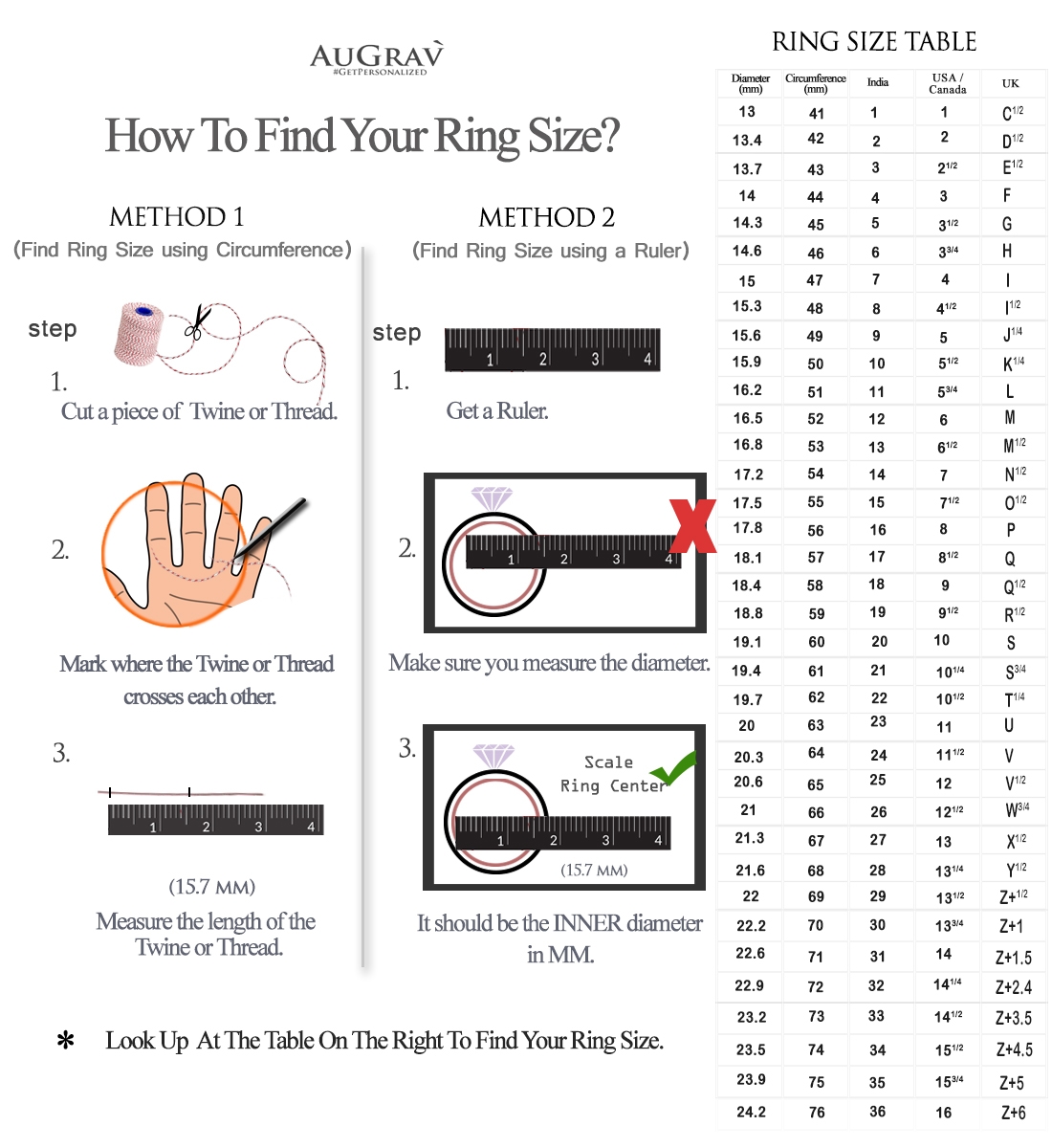 Finger Kay Jewelers Ring Size Chart Printable Ring Sizer On Phone Free Printable Ring Size Chart