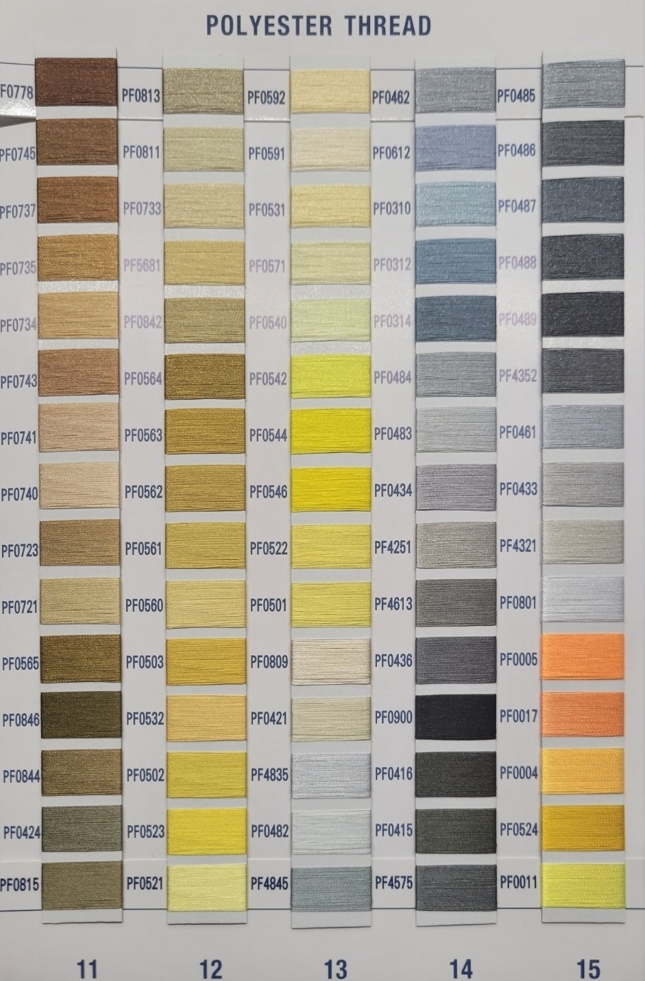 Floriani Deluxe Thread Color Chart 844050096053 Floriani Deluxe Thread Color Chart 844050096053