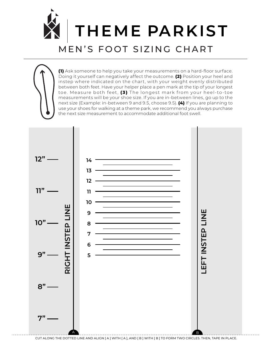 Foot Sizing Chart Printable Mens Width Sizes Men s Foot Sizing Chart Download Printable PDF Templateroller
