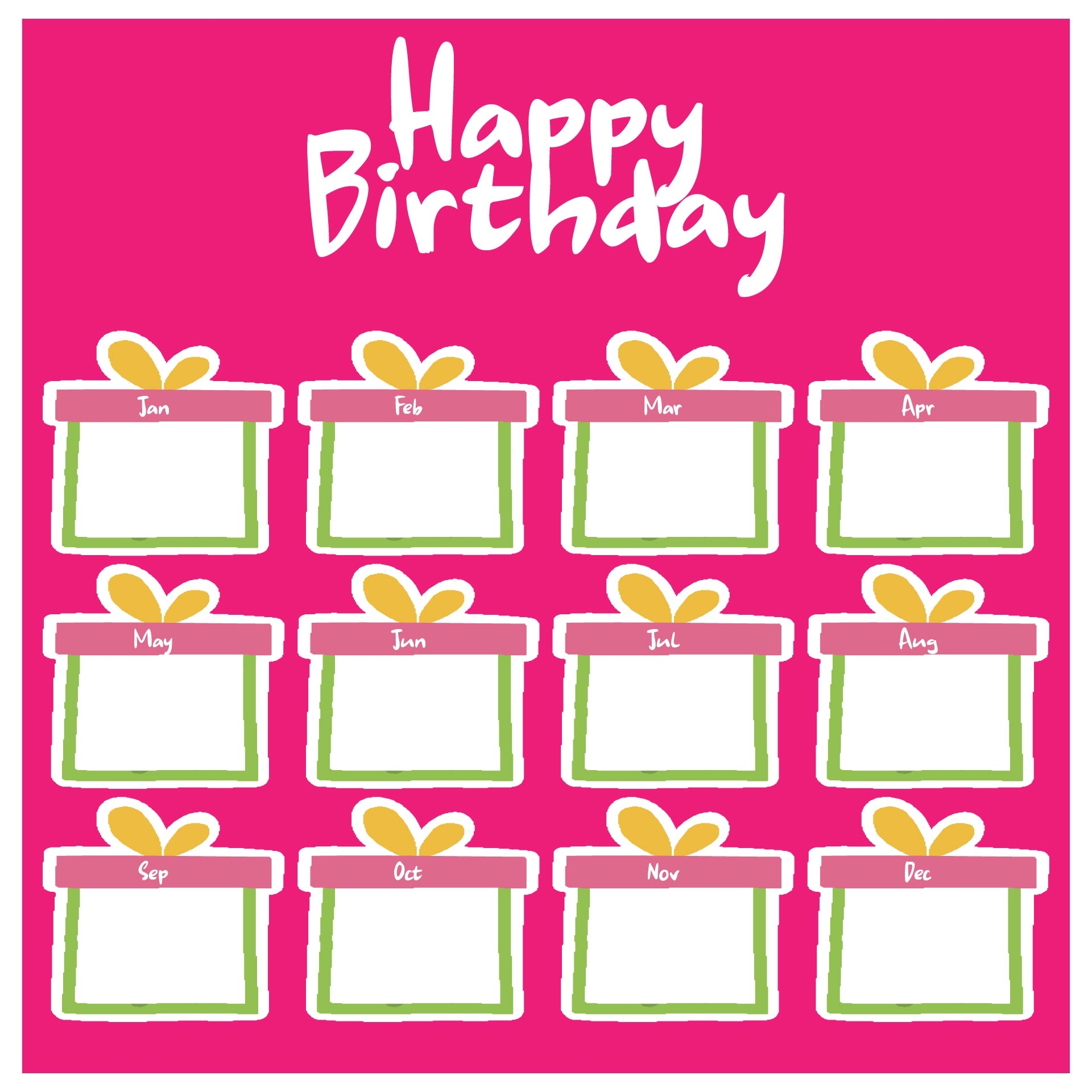 For Classroom Birthday Charts 10 Free PDF Printables Printablee For Classroom Birthday Charts 10 Free PDF Printables Printablee