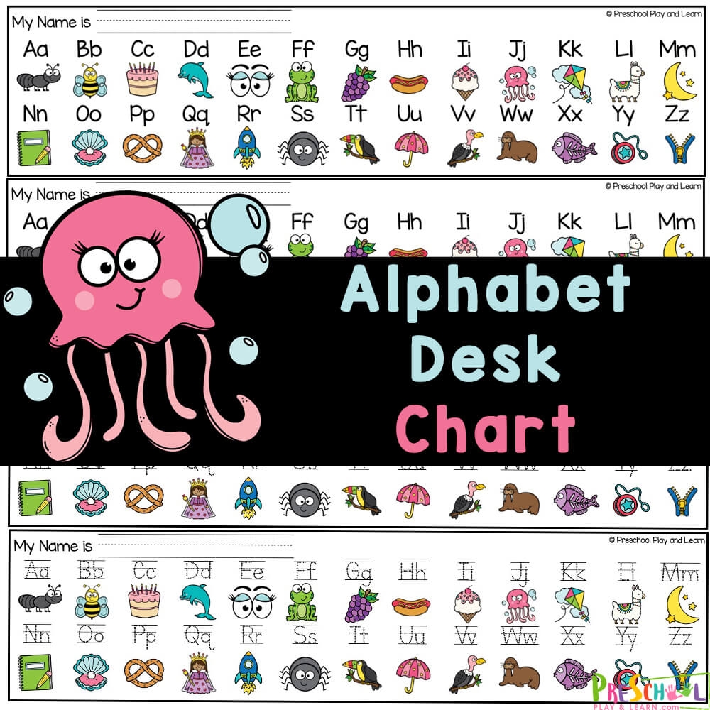 FREE Alphabet Line Desk Chart Printable FREE Alphabet Line Desk Chart Printable