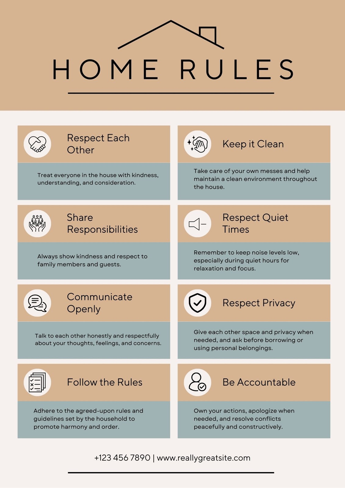 Free And Customizable House Rules Templates