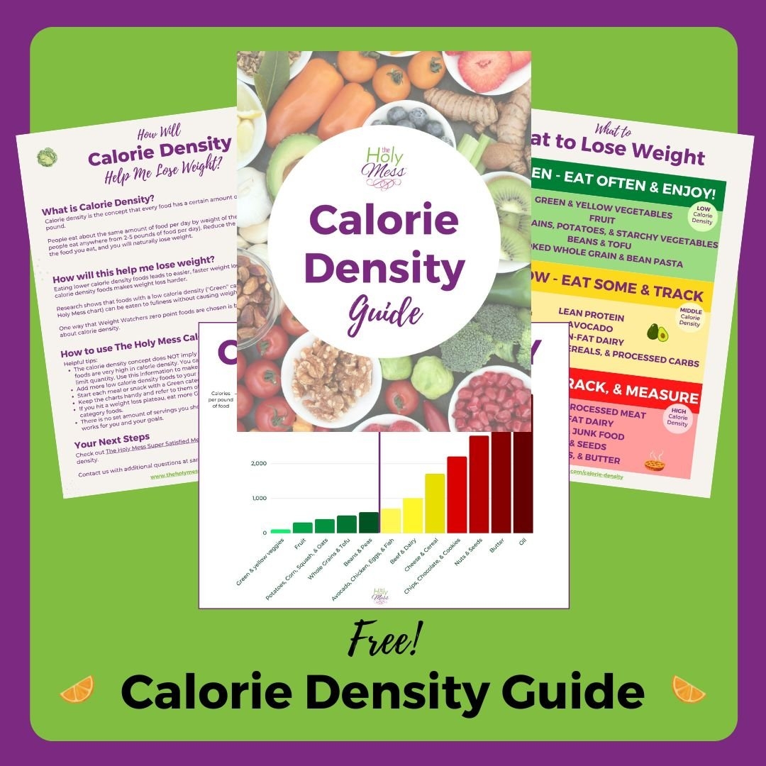Free Calorie Density Guide Printable Free Calorie Density Guide Printable