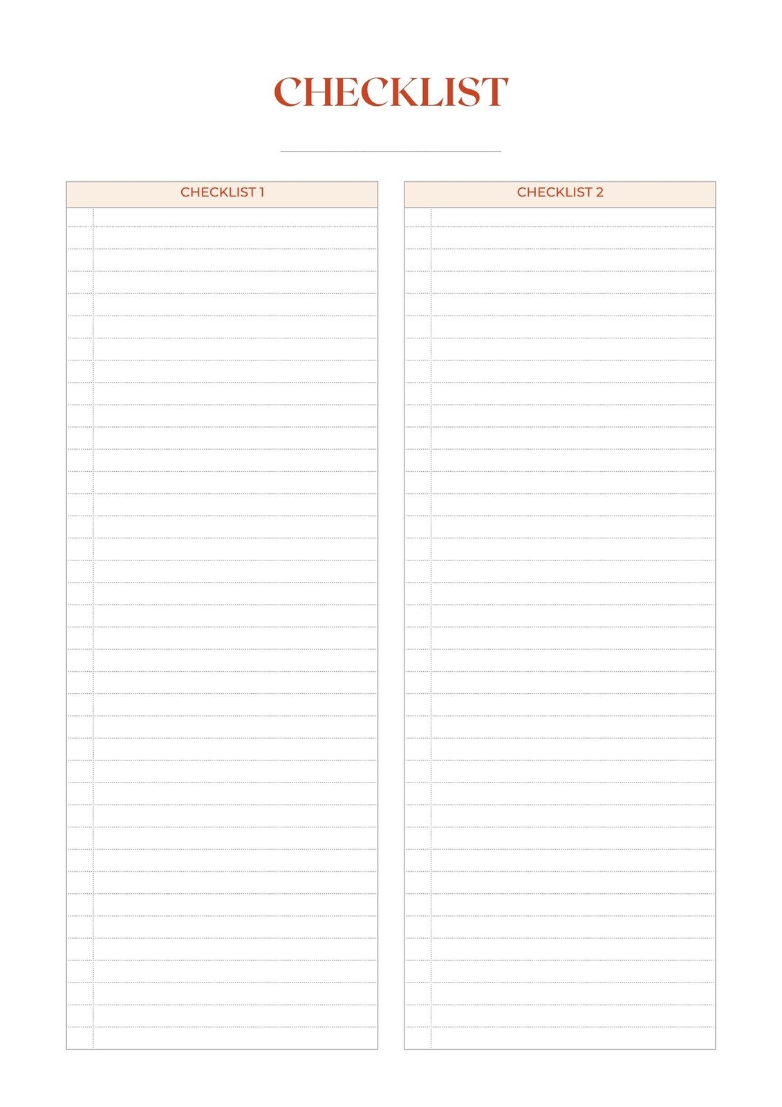 Free Custom Downloadable Checklist Templates Canva Free Custom Downloadable Checklist Templates Canva