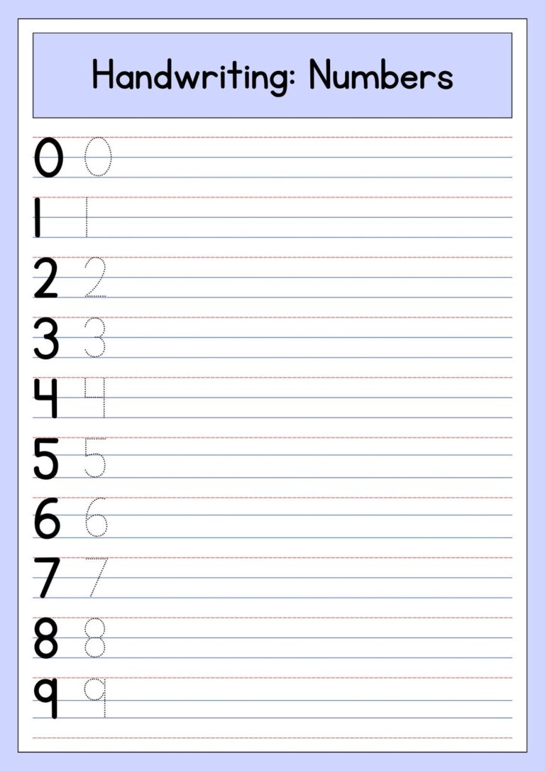 Free Custom Printable Handwriting Worksheet Templates Canva