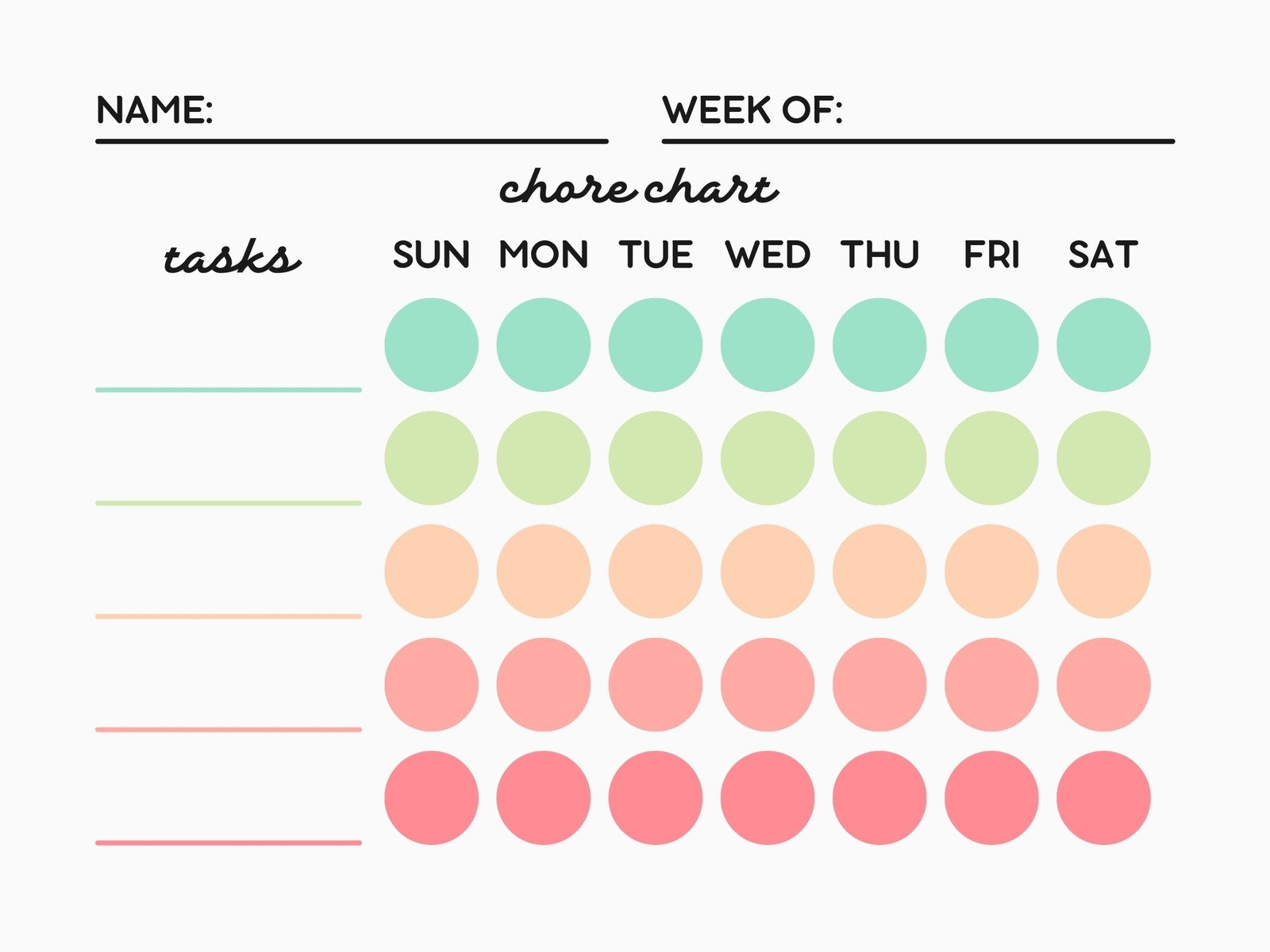 Free Customizable Chore Chart Templates To Print Canva Free Customizable Chore Chart Templates To Print Canva