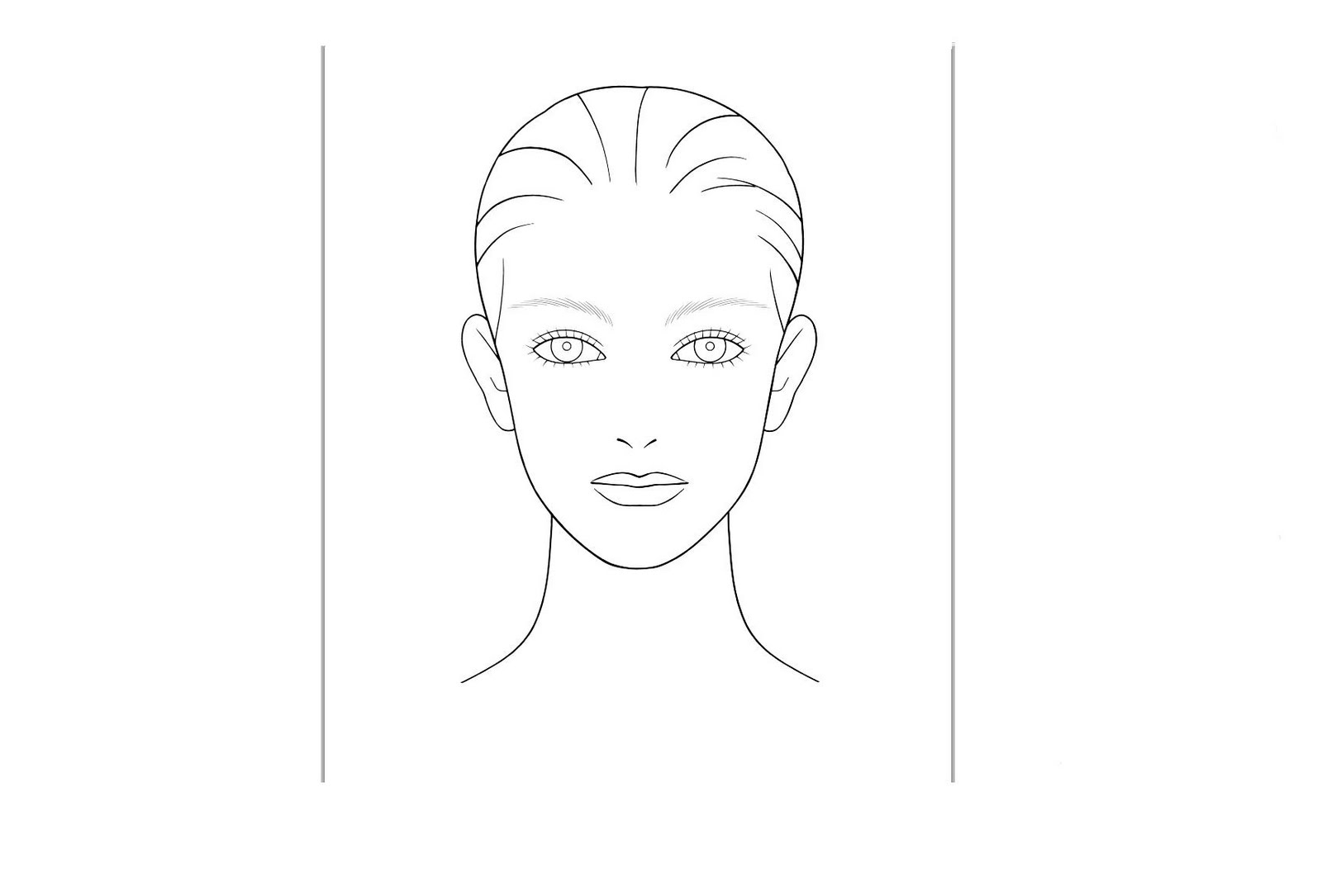 Printable Blank Face Charts