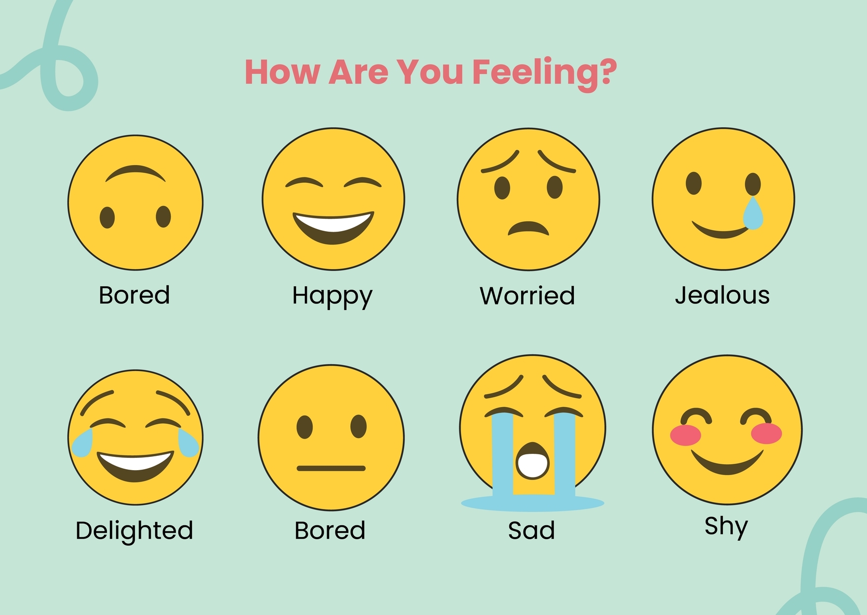 Free Feelings Chart Templates Editable And Printable Free Feelings Chart Templates Editable And Printable