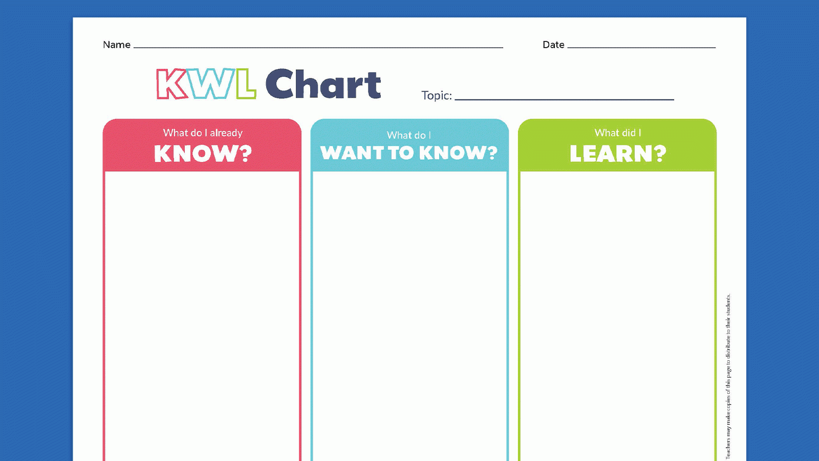 Grading Chart For Teachers Free Printable