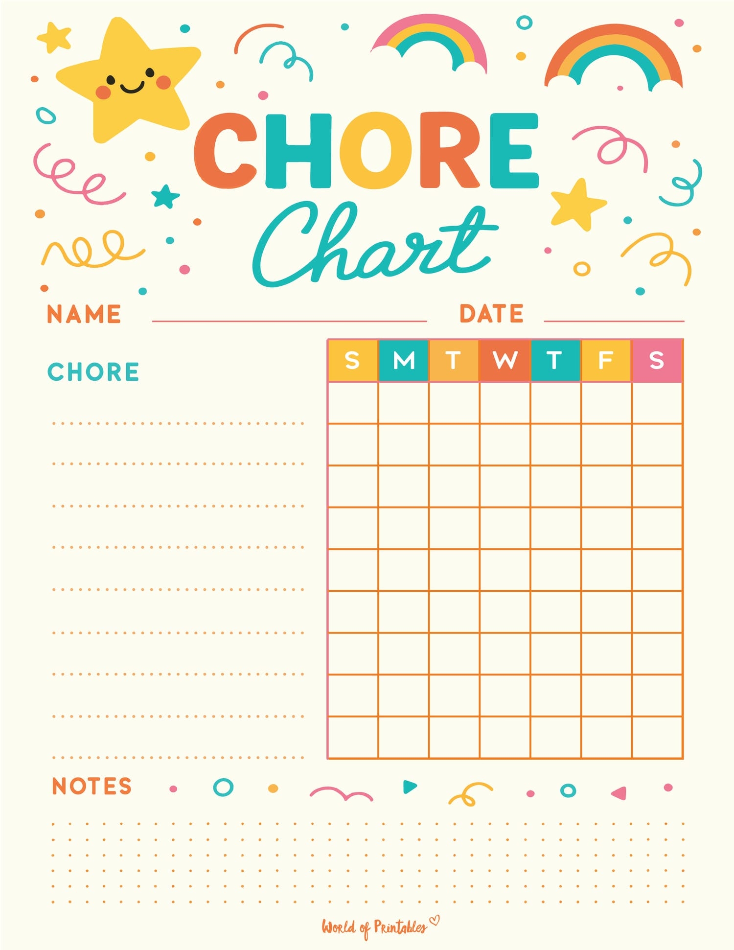 Printable Chore Chart Icons Printable Chore Chart Icons