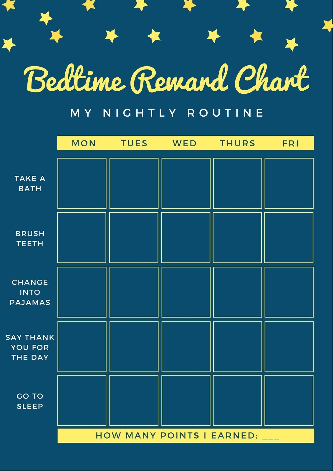 Reward Chart Printable Pdf