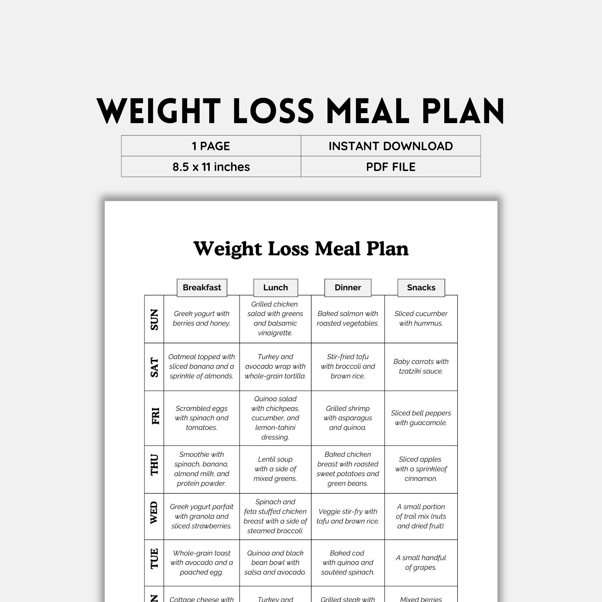 Free Printable Diet Plan For Quick Weight Loss Download Free Printable Free Printable Diet Plan For Quick Weight Loss Download Free Printable