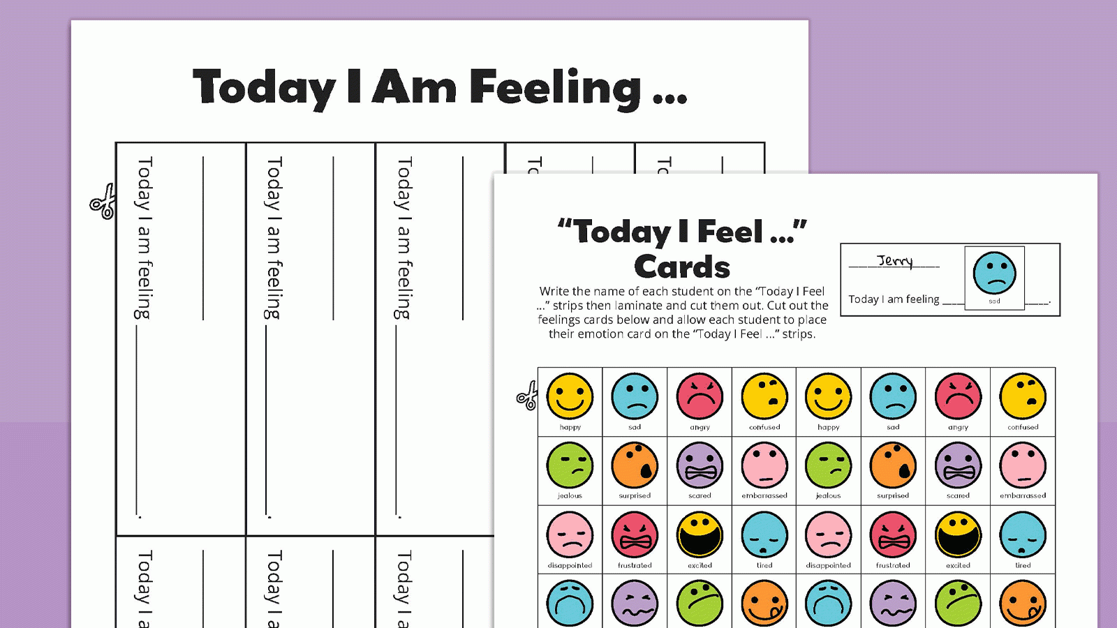 Free Printable Feelings Chart Bundle For Kids