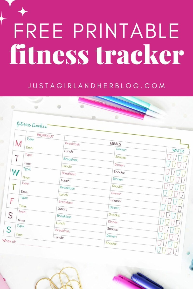 Printable Fitness Goal Chart