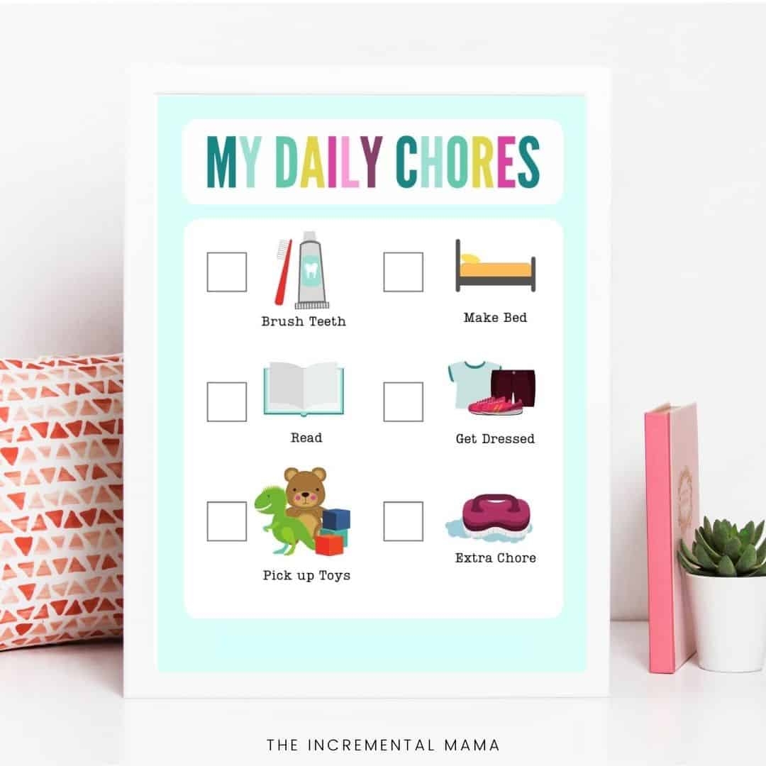 Free Kindergarten Chore Chart Graphics Printable