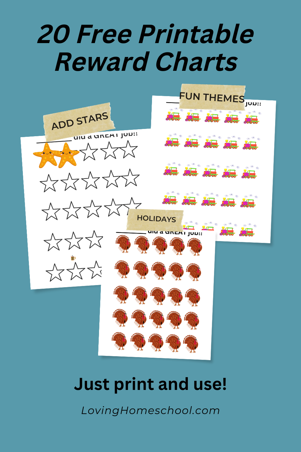 Free Sticker Reward Chart Printable