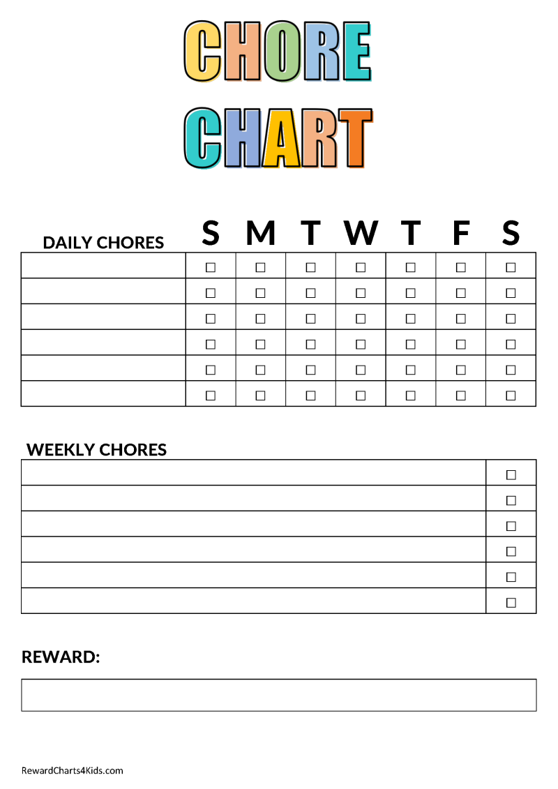 Printable Class Incentive Chart