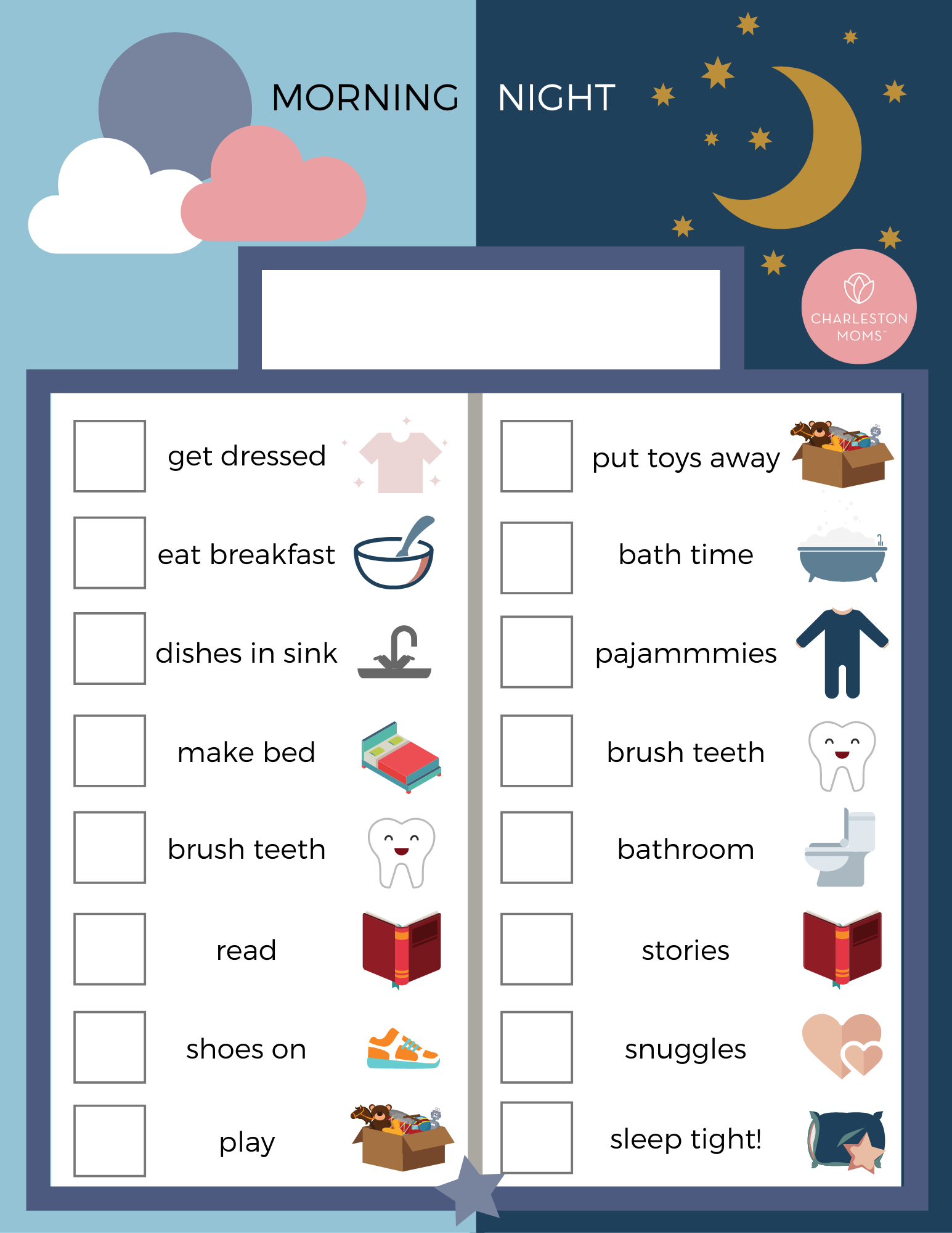 Free Routine Activity Charts Customizable For Your Family