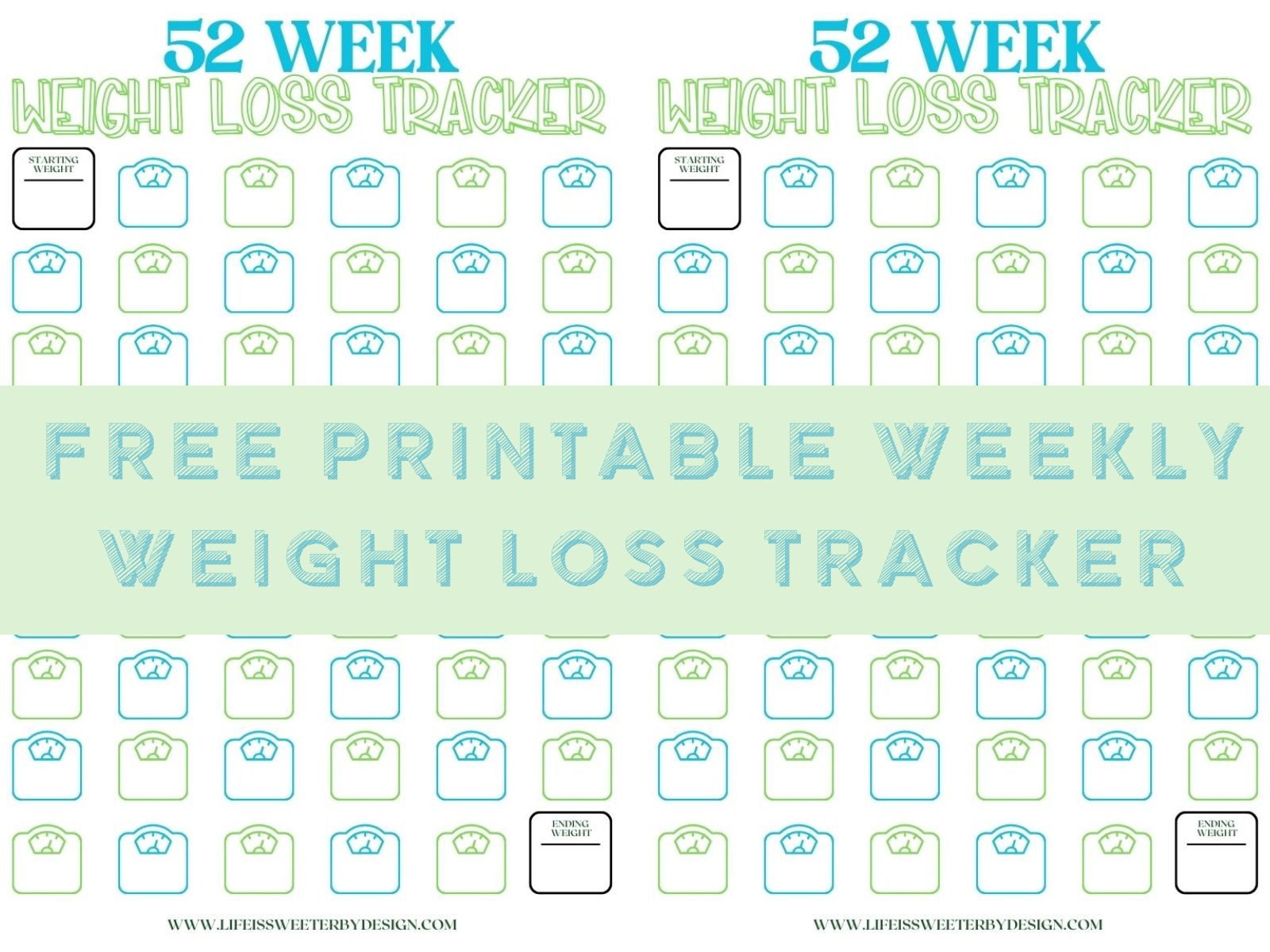 Weekly Weight Loss Chart Printable