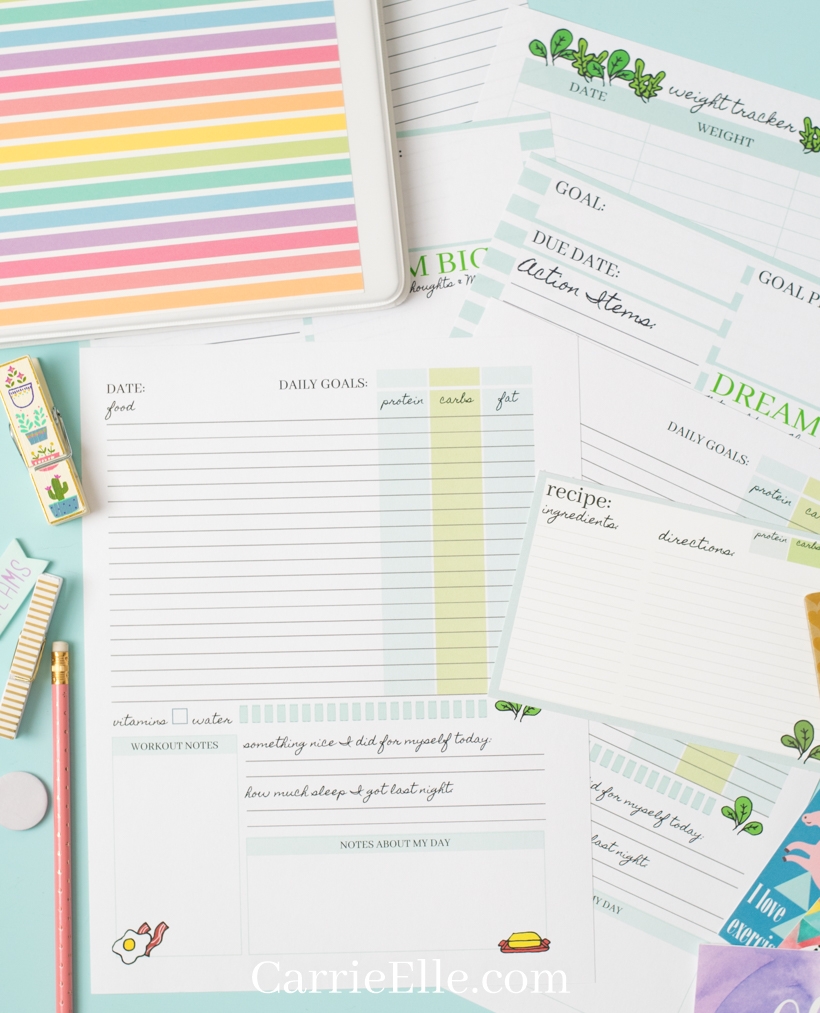 Free Weight Loss Printables Carrie Elle Free Weight Loss Printables Carrie Elle