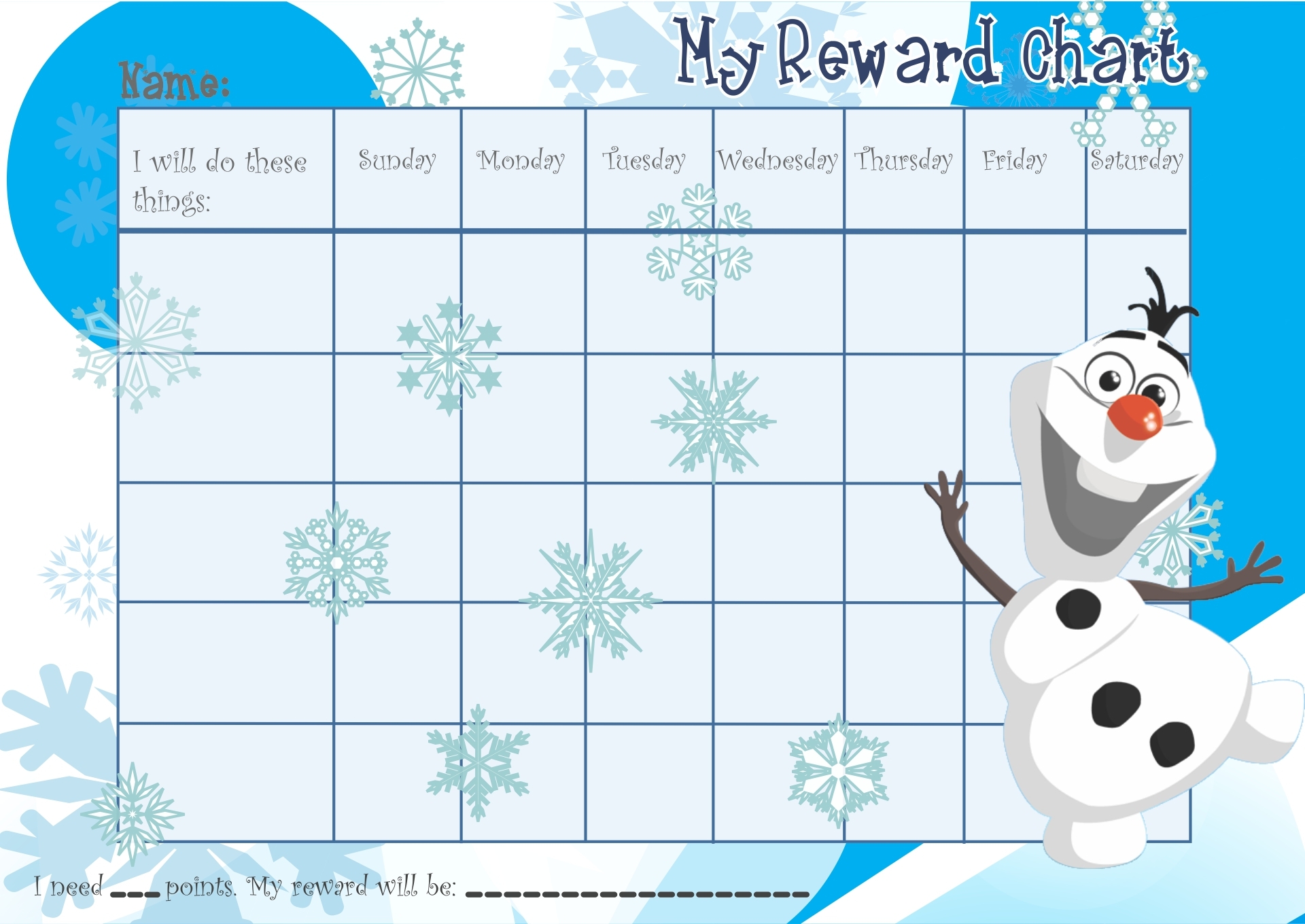 Frozen Sticker Charts 10 Free PDF Printables Printablee