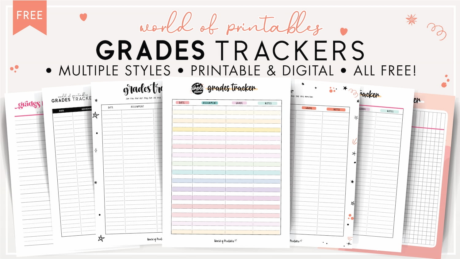 Free Printable Grade Chart