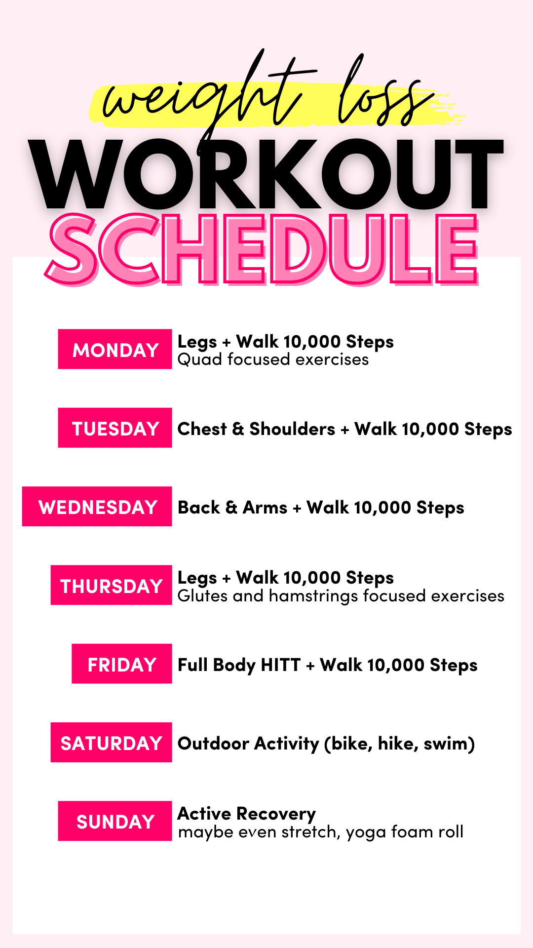 How To Build Your Own Weekly Weight Loss Workout Plan Megan Rose Wellness How To Build Your Own Weekly Weight Loss Workout Plan Megan Rose Wellness