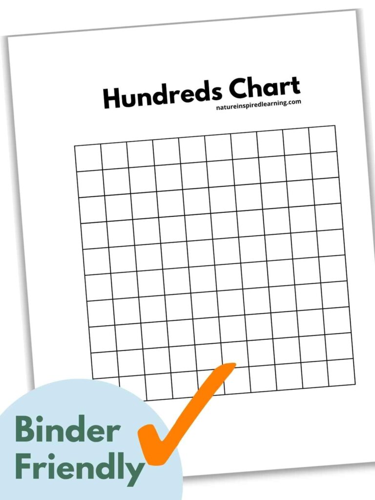 Hundreds Charts Free Printable Nature Inspired Learning